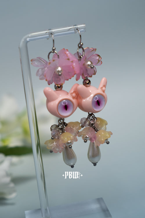 Kolczyki „Candy monster” różowe