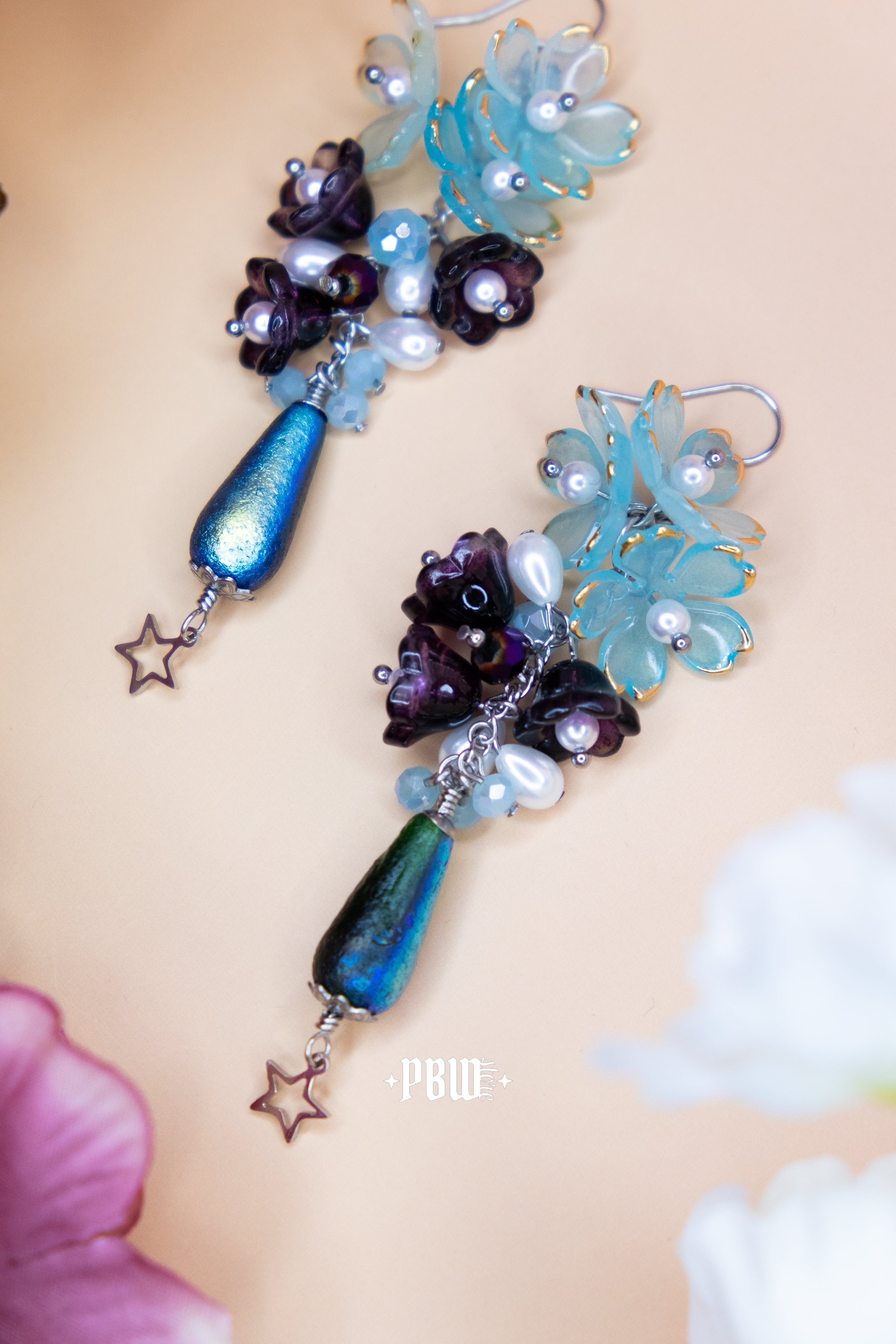 Kolczyki „Melodia poranka” z gwiazdą